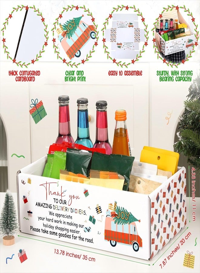 ايباك صندوق وجبات خفيفة من إيباخ لعيد الميلاد لسائقي التوصيل، شكرًا لسائقي التوصيل الرائعين لدينا، صناديق هدايا شكر لعمال البريد، وعمال البريد، وسائقي الحافلات - Image 2